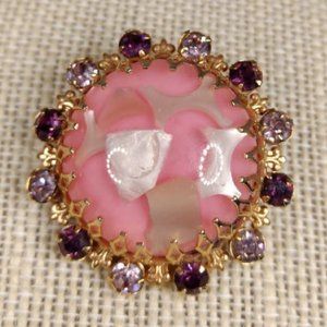 Vintage Pink Brooch